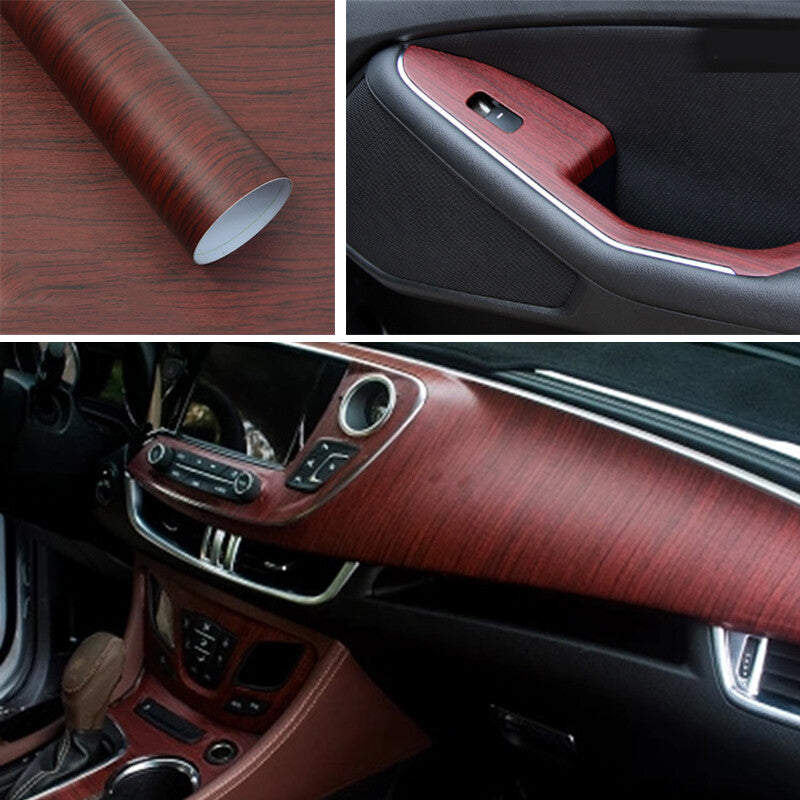 Universal Car Interior DIY Wood Texture Grain Vinyl Packaging Sticker Decal