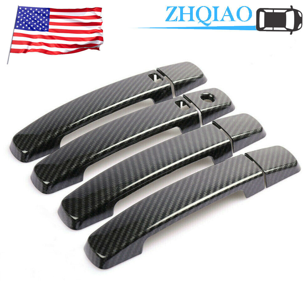 Carbon Fiber for Smart Door Handle Cover Trim for Nissan Sentra Frontier Maxima