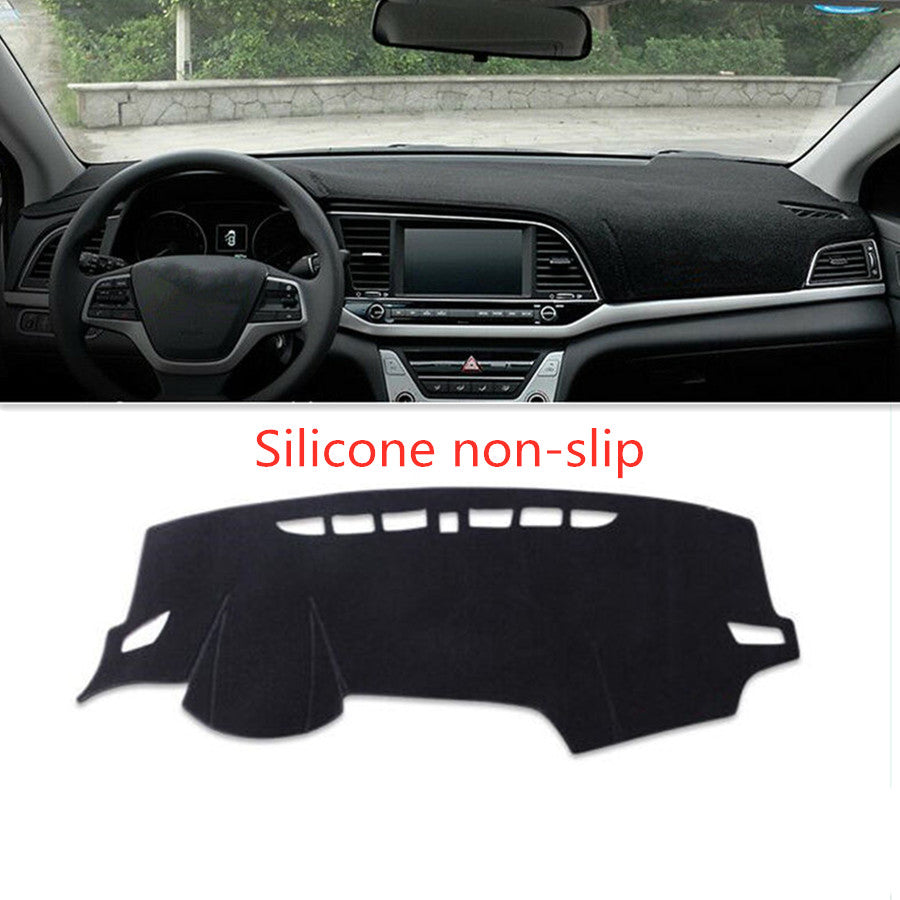 Black DashMat dashboard mat/sun protection cover for Hyundai for Elantra 2017 - 2020