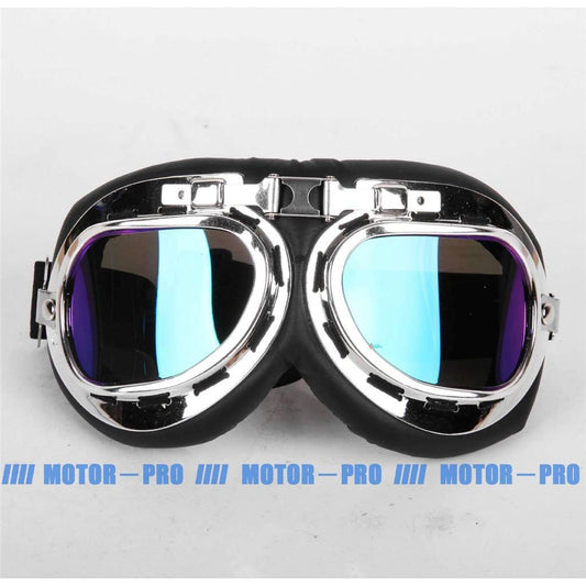 Steampunk Glasses Motorcycle Scooter Goggles Flight Pilot Tinted Frame