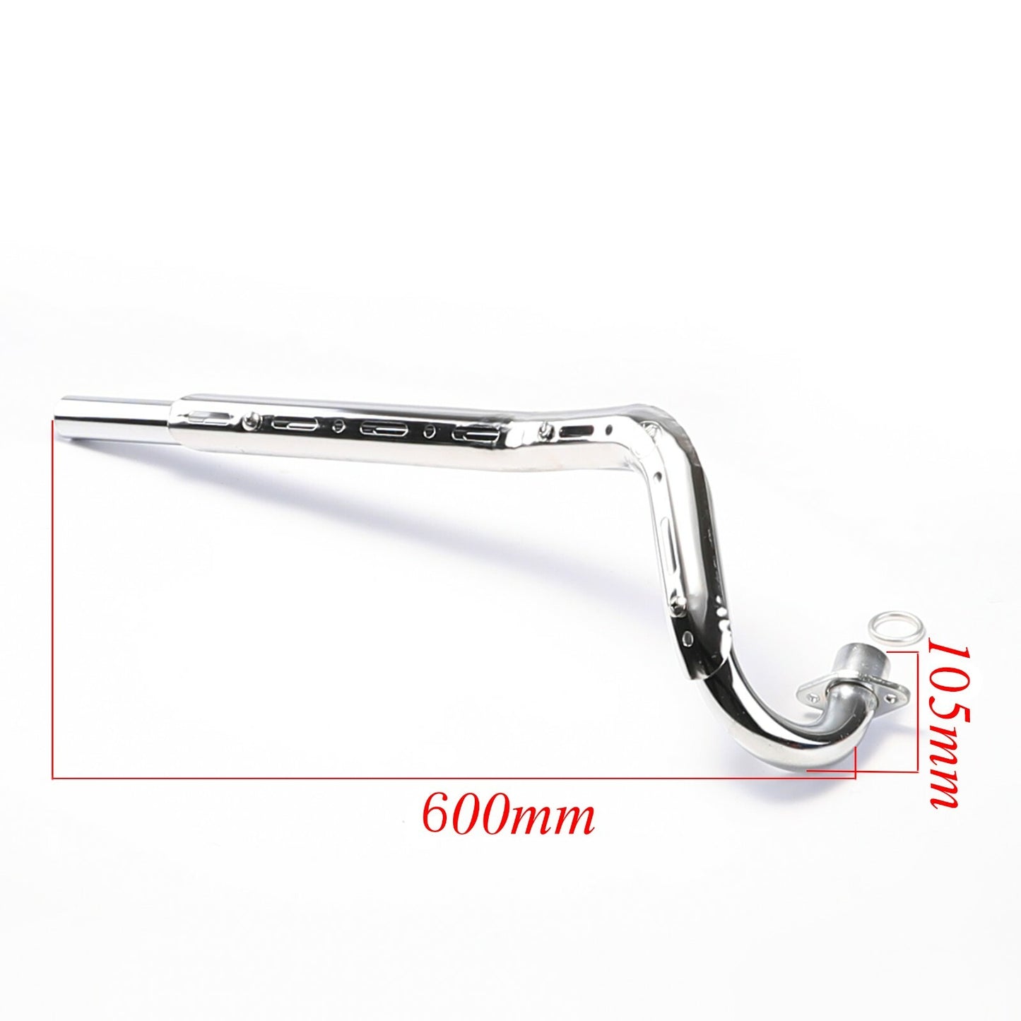 Exhaust muffler pipe suitable for Pit bicycles 50cc, 70cc, 110cc, 125cc. (Taodao Coolster Atomik)