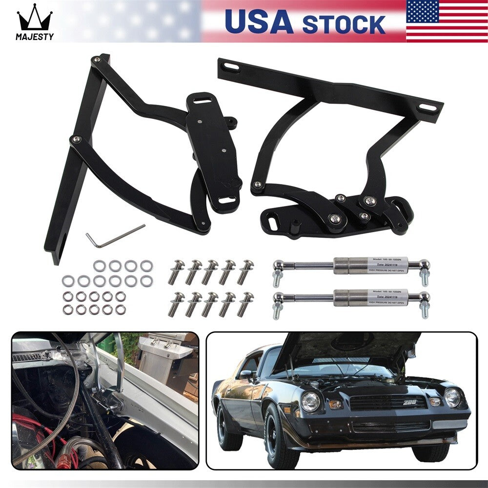 Billet Hood Hinge Kit Pair for Chevrolet Camaro  for Pontiac Firebird 1970-1981 BK