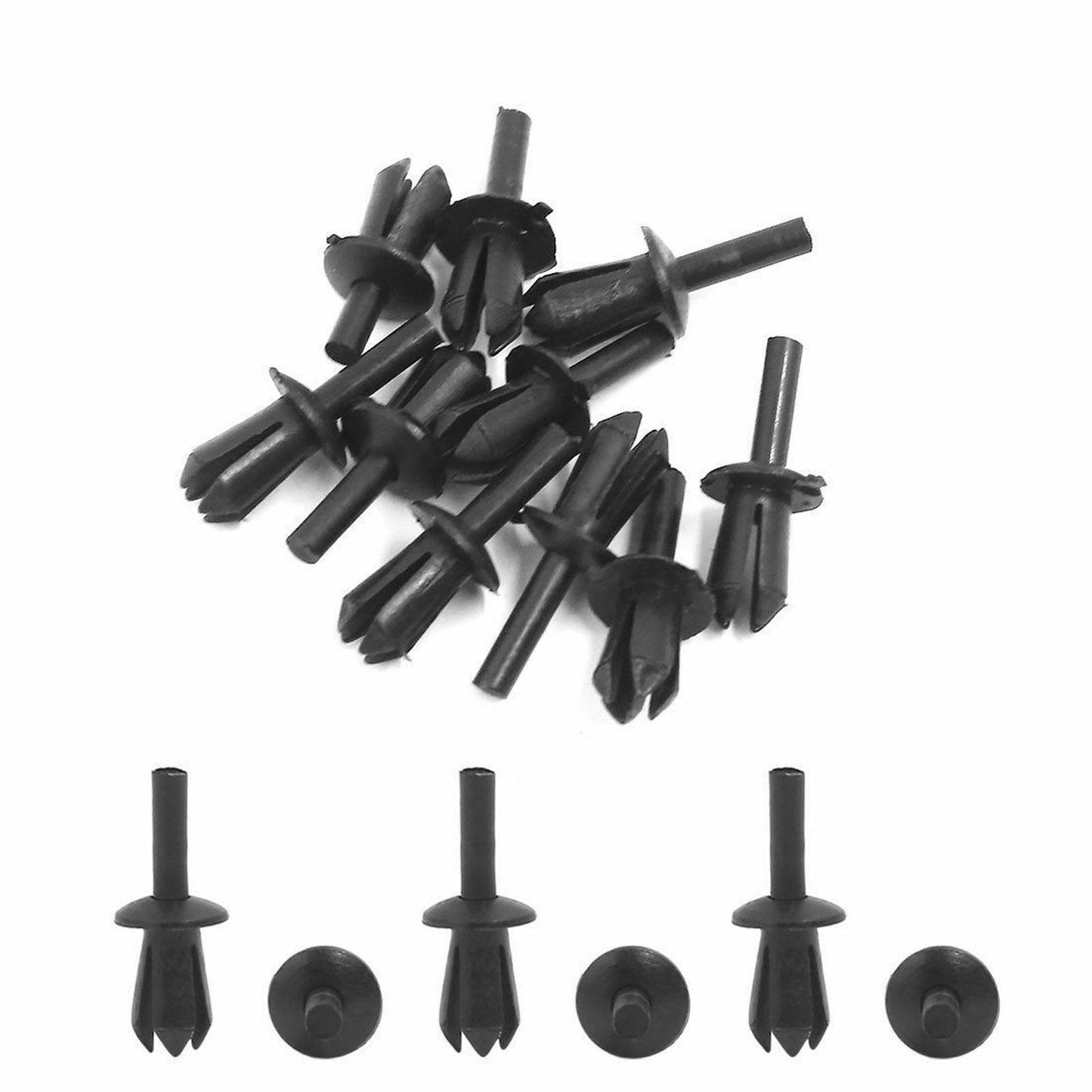 50PCS 5mm Plastic Engine Lining Trim Fastener Panel Retainer Clips for BMW