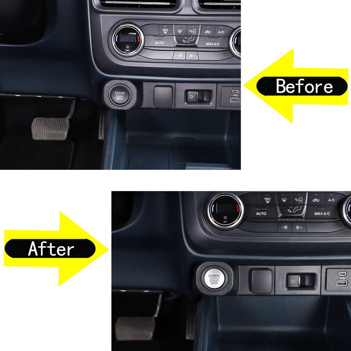 Silver shift panel frame cover trim for BMW 5 Series E60 E61 2004-2007 ABS