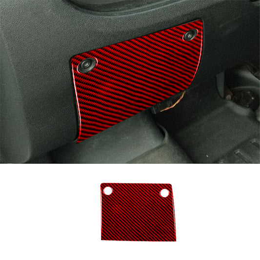Red Carbon Fiber Driver Side Storage Panel Cover Trim for Ram Promaster 2014-21