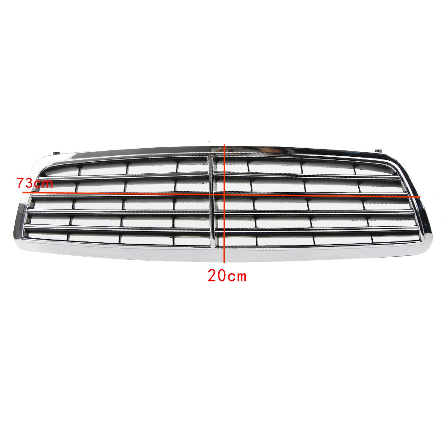 Front grille for Mercedes-Benz W203 C-Class C230 C320 C280: Chrome + Gloss Black