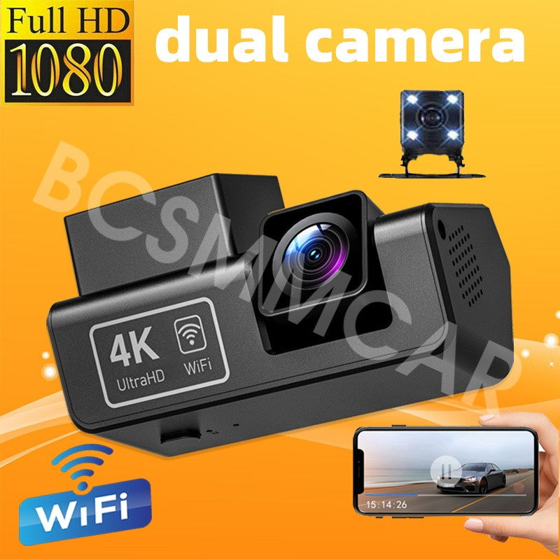 Car Dash Cam WiFi Night Vision Driving Recorder Cycle Recording Motion Detection