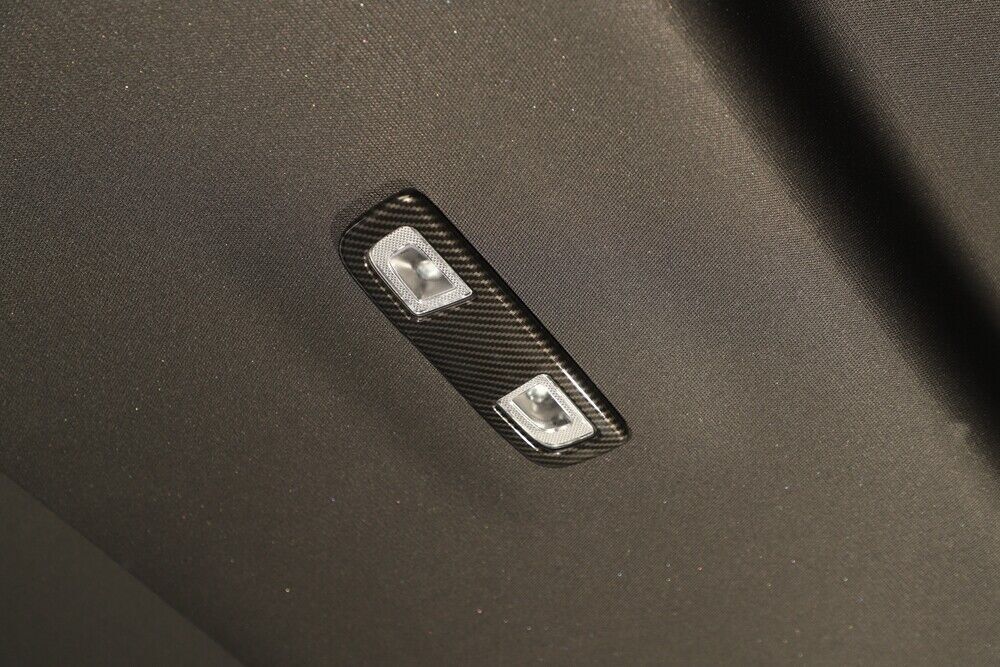 Carbon Fiber Rear Reading Light Lamp Cover Trim for Chevy Silverado for GMC - for SIERRA