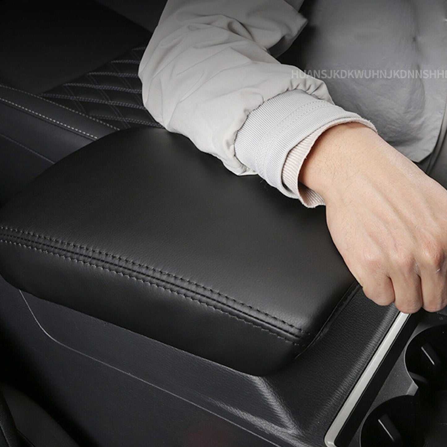 for Mitsubishi Outlander 2022 2023 Center Console Armrest Box Pad Cover Leather