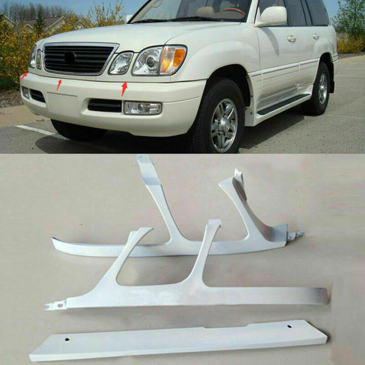 For 1998-2002 for Lexus LX470 New Front Bumper Headlight Trim Under Net Primer Cover