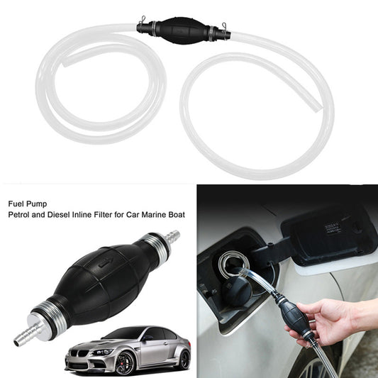 Car Petrol Fuel Line Gas Pump Hose Primer Bulb Steel Hose Clamp Transfer Tool