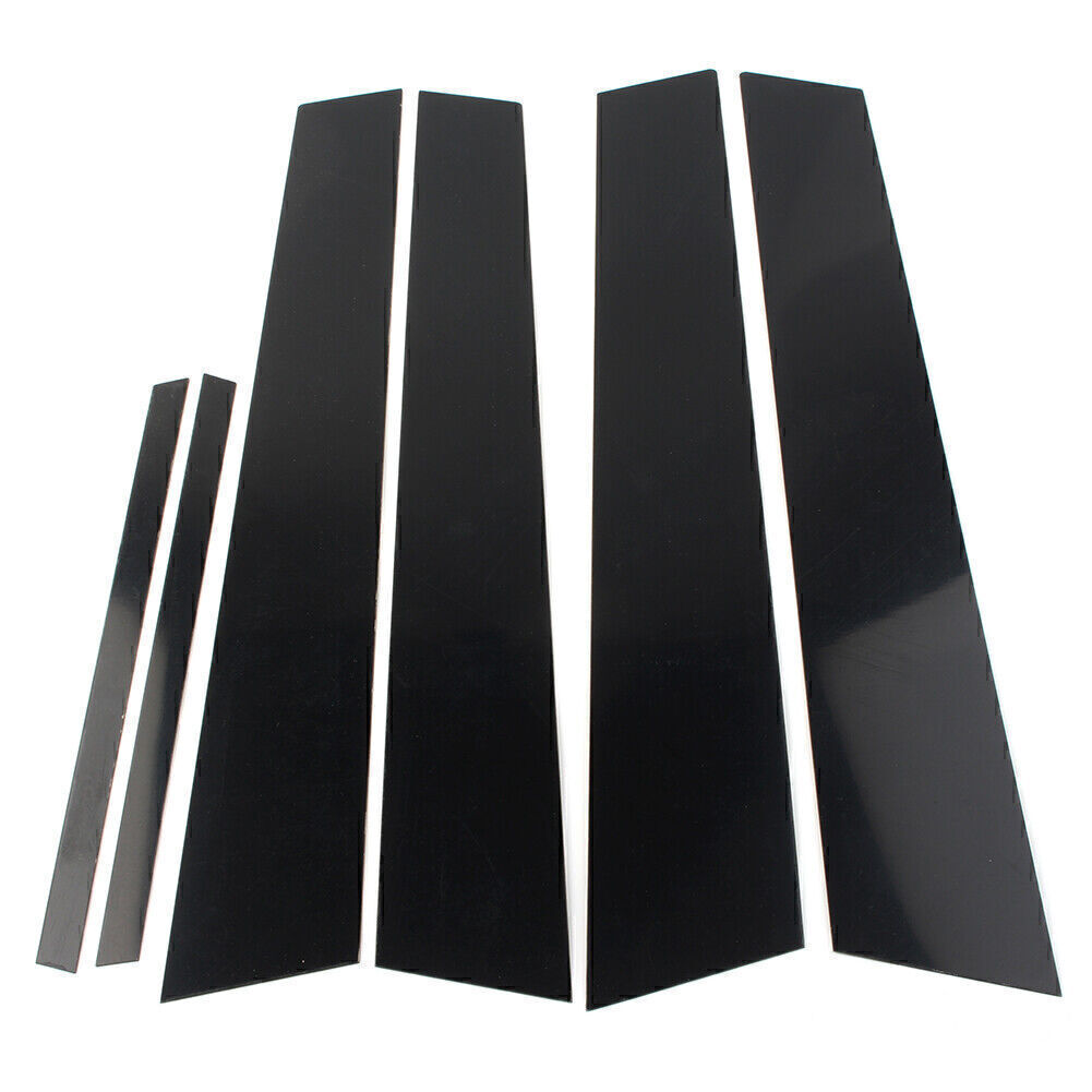Door Moulding Trim Cover Kit Black Pillar Posts for Honda for Civic 2006-2011 (4dr)