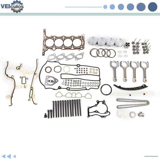 Engine Pistons Overhaul Rebuild Con Rods Kit For 11-16 for Buick for Chevy 1.4L Turbo