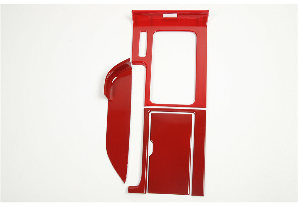 Red ABS Central Gear Shift Panel Cup Holder Cover Fit for Ford for Mustang 2010-2014