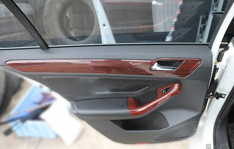 Armrest Strip Trim 2015-2018 for Volkswagen for Jetta MK6 Car Inner Door Wood Grain