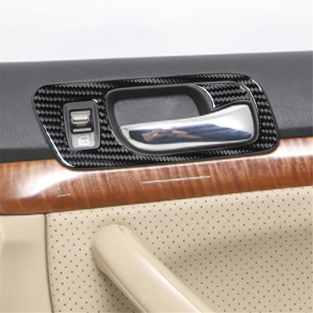 Passenger Inner Door Handle Panel Trim Carbon Fiber for Acura TSX 2003-2008