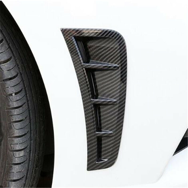Carbon Fiber Side Fender Air Outlet Vent Cover Trim for Hyundai Sonata 2020-2022