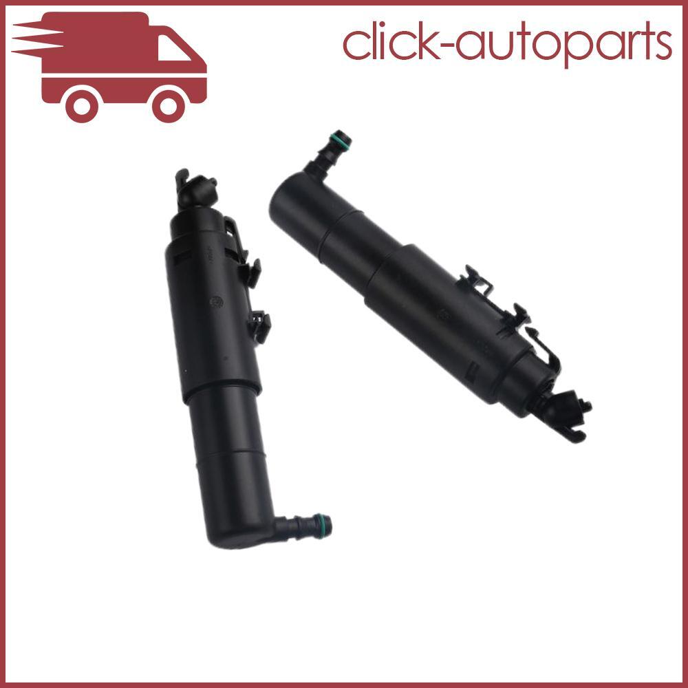 2 Headlight Washer Nozzle Pump Left+Right for 2011-2013 for Mercedes for Benz R350 Black