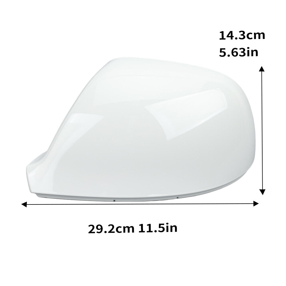 2¡Á F¨¹r for VW T5 T6 Transporter Amarok 2010-2019 Spiegelkappe Au?enspiegel L+R Wei?