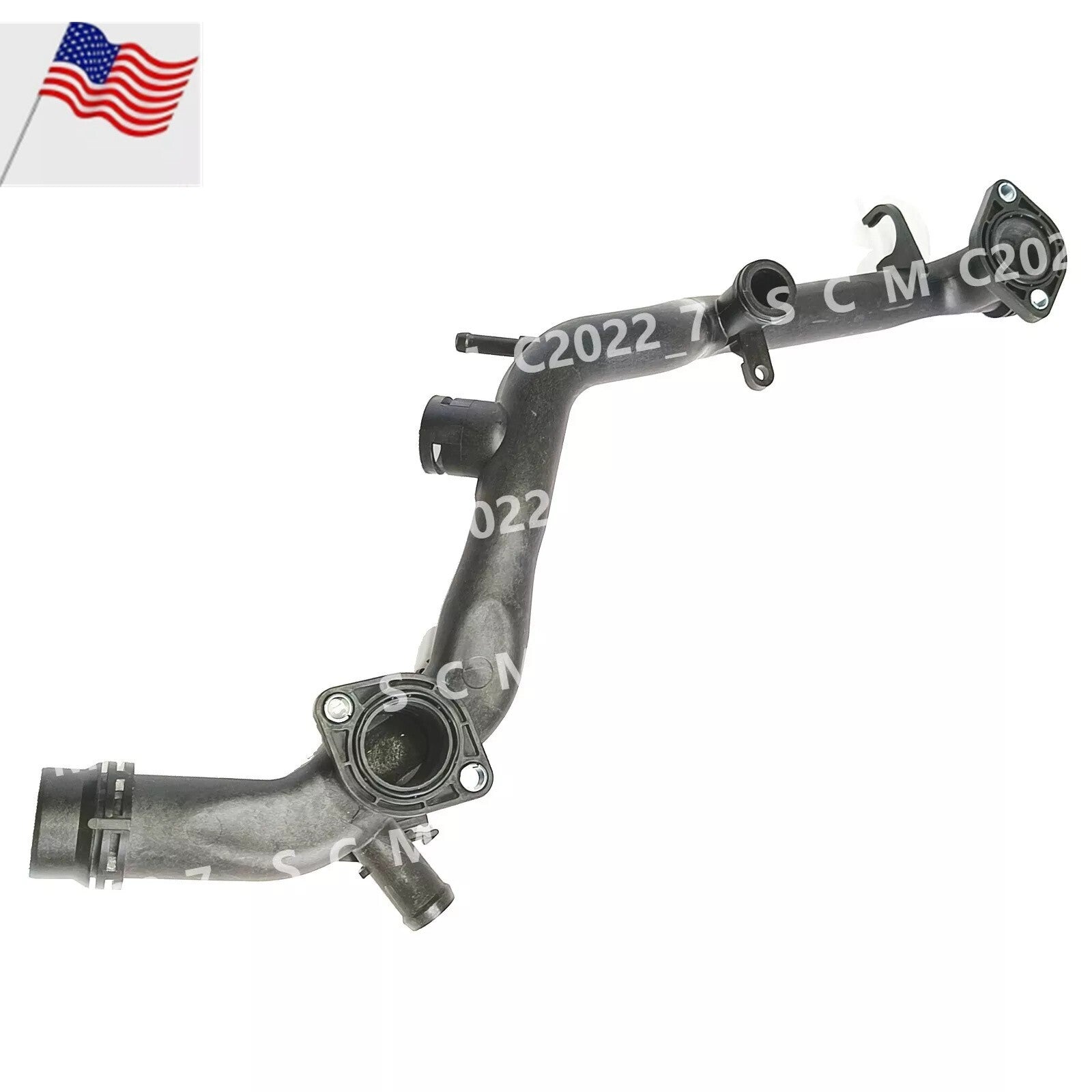 3.0T Engine Coolant Pipe Water Hose for VW Touareg for AUDI A4 A5 A6 Q506E121045AA