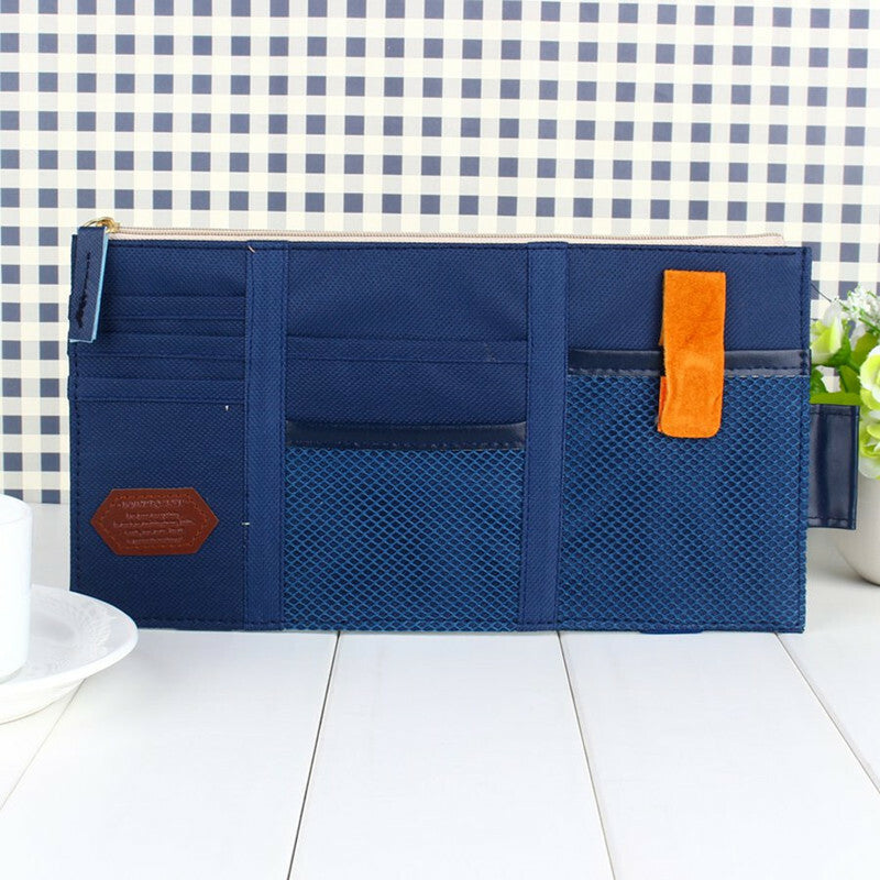 Blue Car Sun Paper Tissue Box CD Holder Bag Pocket Card Phone Organizer