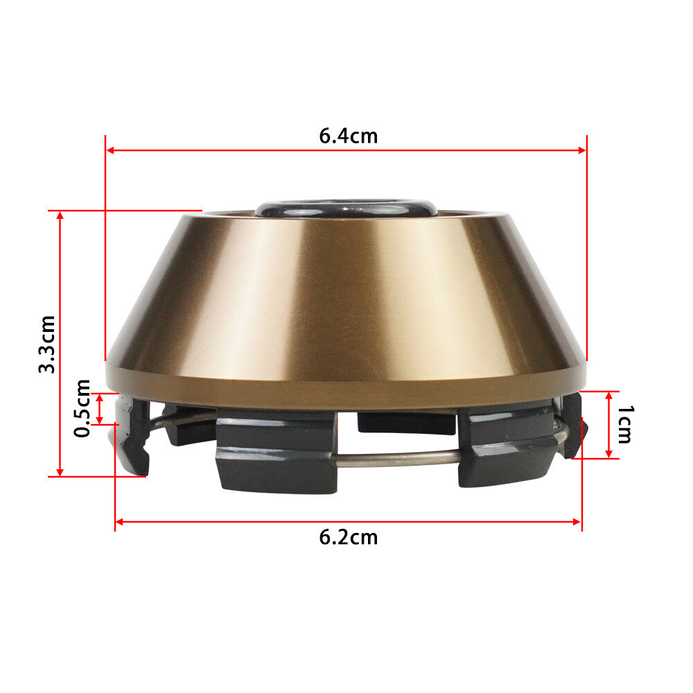 4Pc 61mm Wheel Hub Center Cap Cover Hubcaps Rim Car Hubcap Bronze Racing B-Type