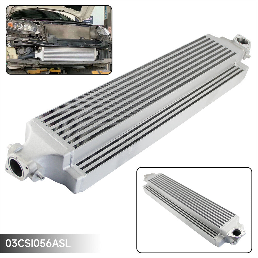 Bolt-On FMIC Front Mount Intercooler For 2016-2017 for Honda for Civic 1.5L Turbo Silver