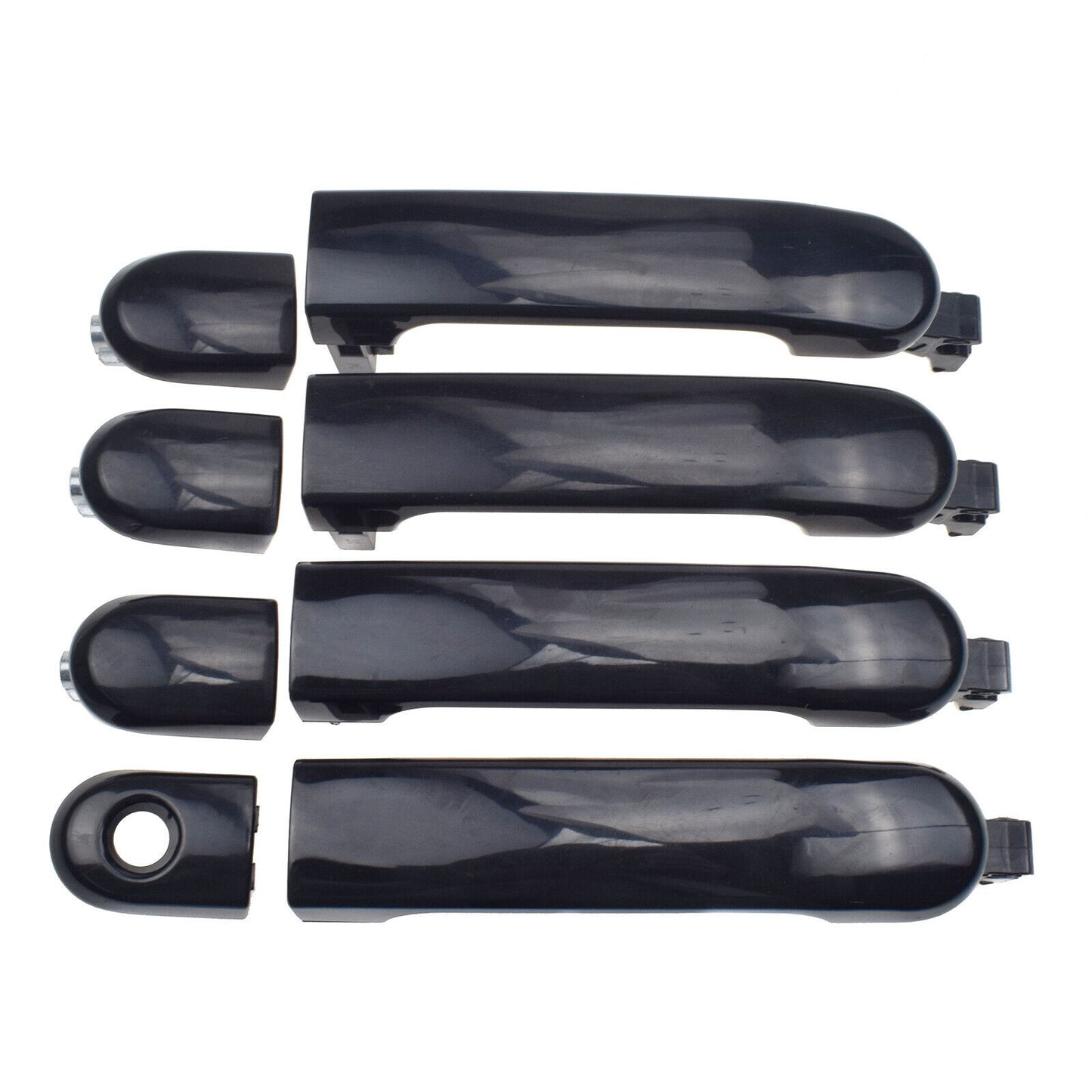 4Pcs Outside Door Handle Set Front Rear Left Right for 2007-2012 for Nissan Versa