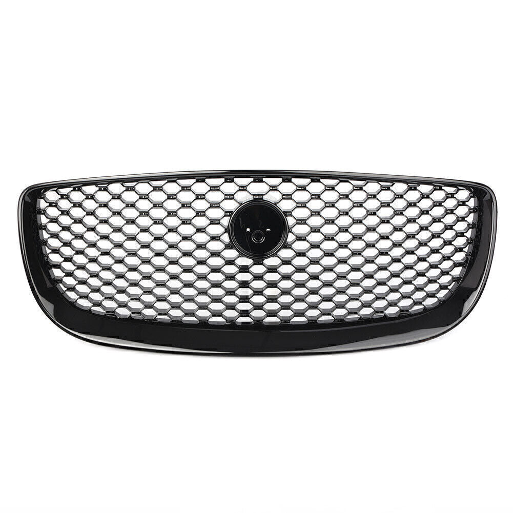 Front Upper Center Grill Radiator Grille Mesh Black for Jaguar XJ 2016-2020 2017