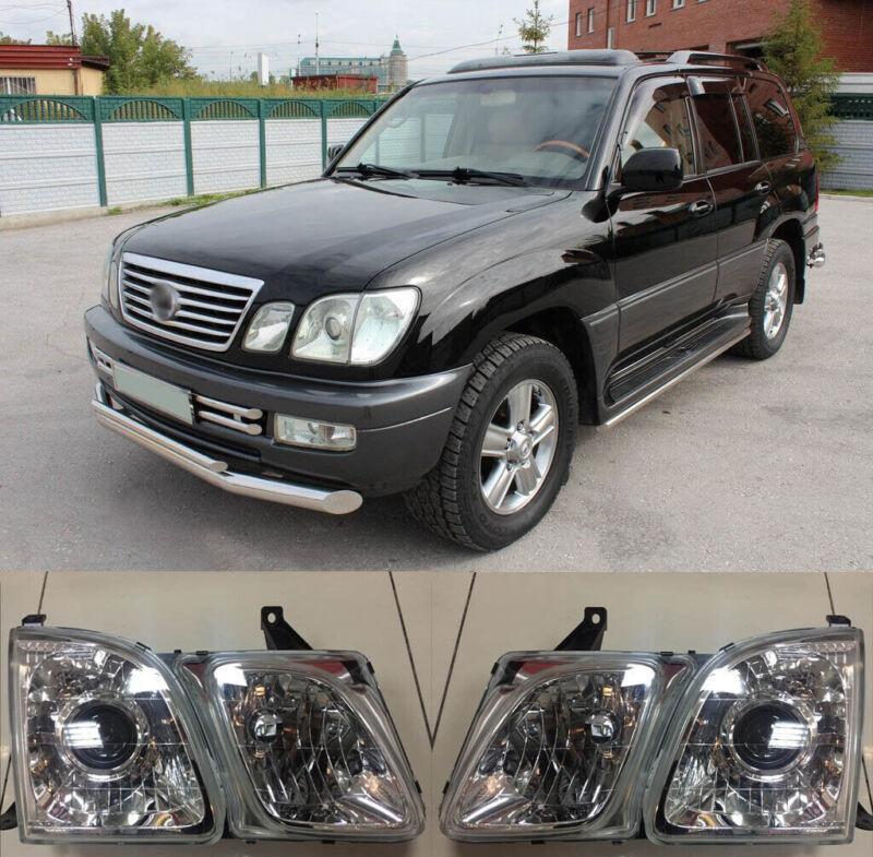 Fit for Lexus LX470 UZL100 Headlights Head lamp Glass lens Set LH + RH 1998-2007