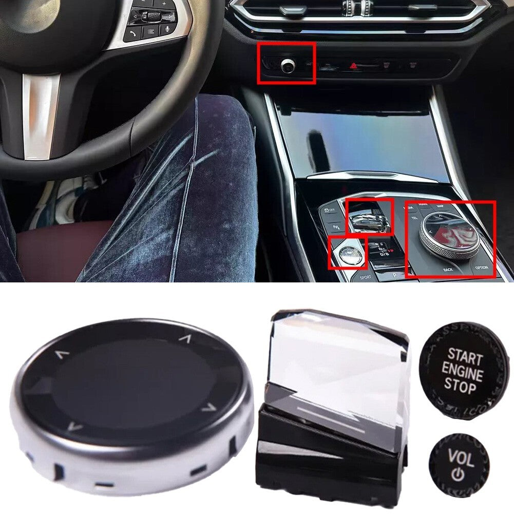 4PCS For Crystal Gear Shift Knob Shifter Sticker for G20 for i3 for IX3 2023