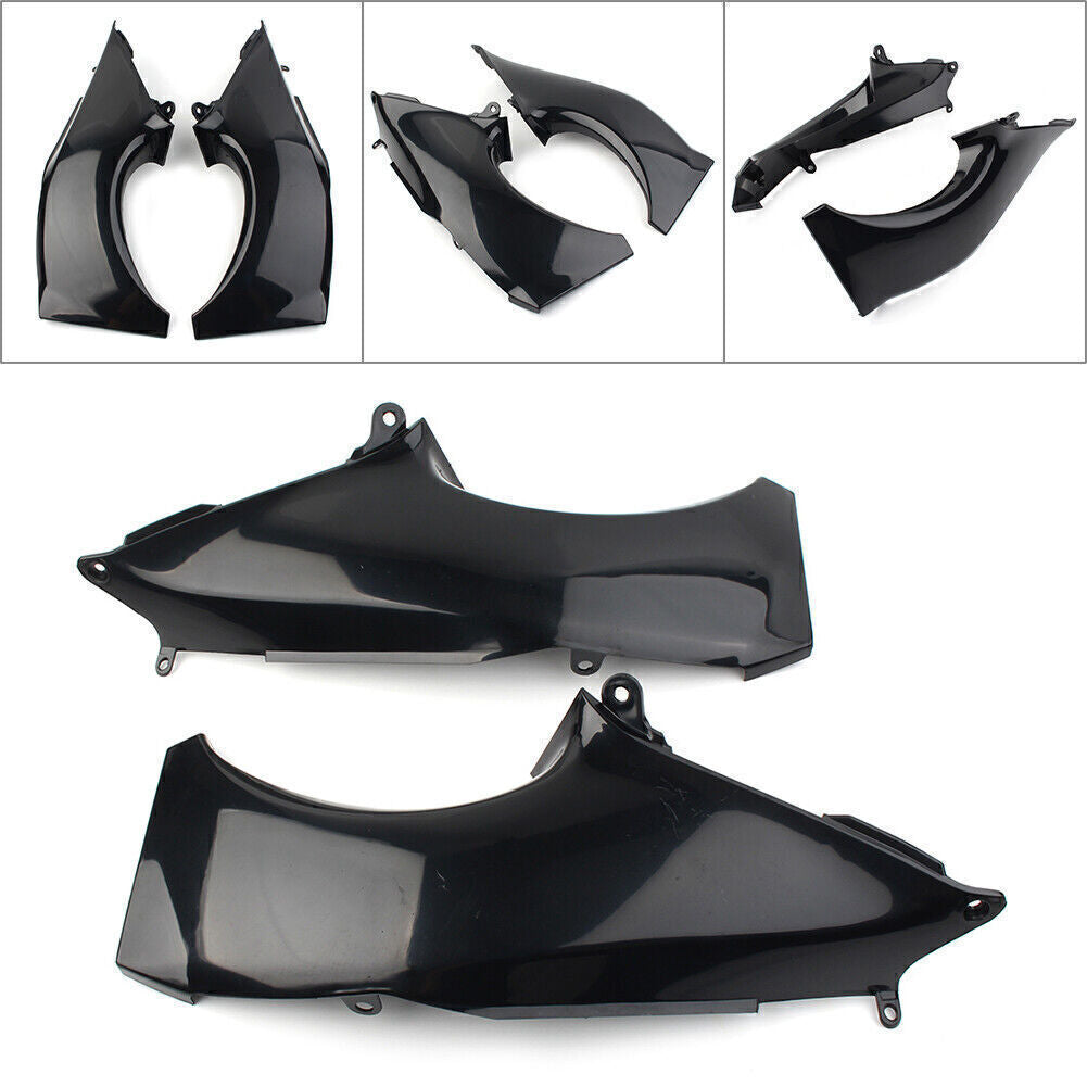 Left Right Air Duct Tube Cover Fairing for Kawasaki ZX12R 2000 2001 Black Pair