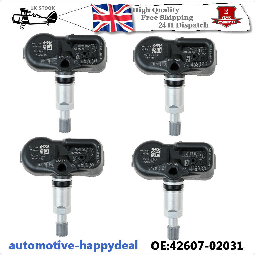 4PCS TPMS TYRE PRESSURE MONITOR SENSOR FITS for TOYOTA AURIS HYBRID 2012-2018