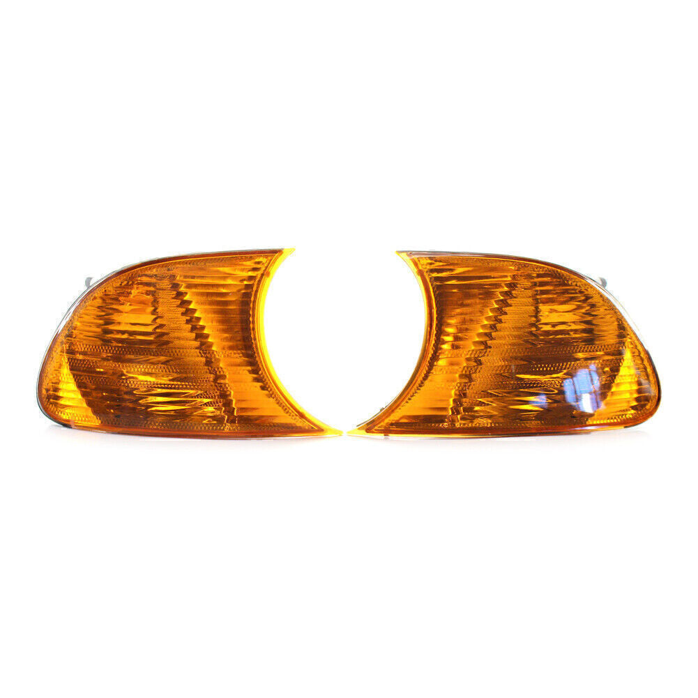 for BMW E46 3-Series 2DR 00-01 Front Turn Signal Light With Amber Lens