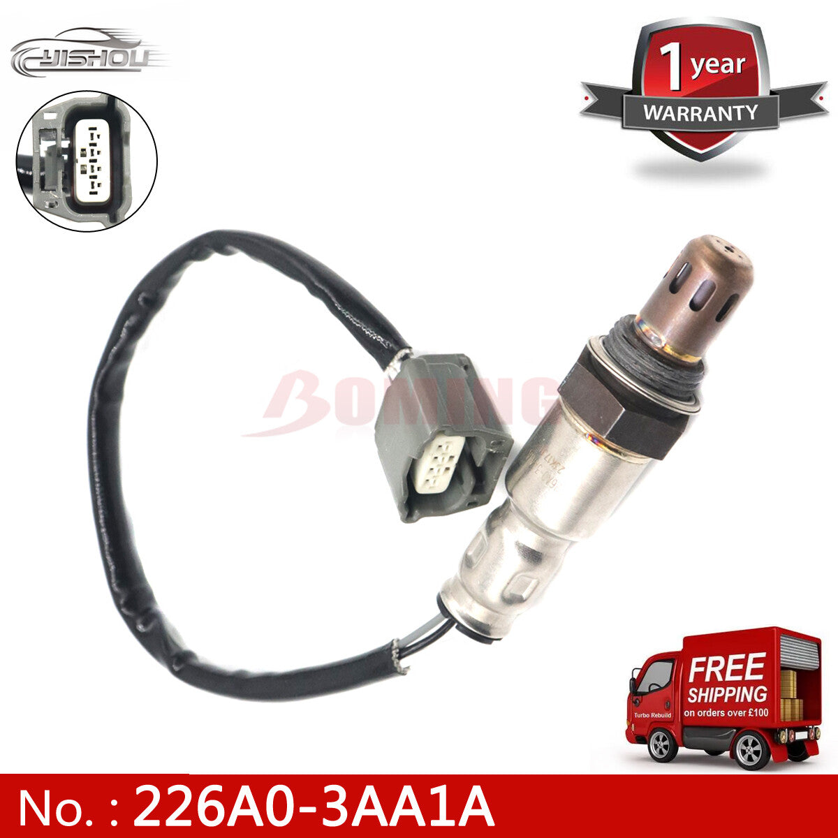 The new 226A0-3AA1A O2 oxygen sensor is suitable for Nissan Sunny Tiida Bulebird Sylphy 1.6L