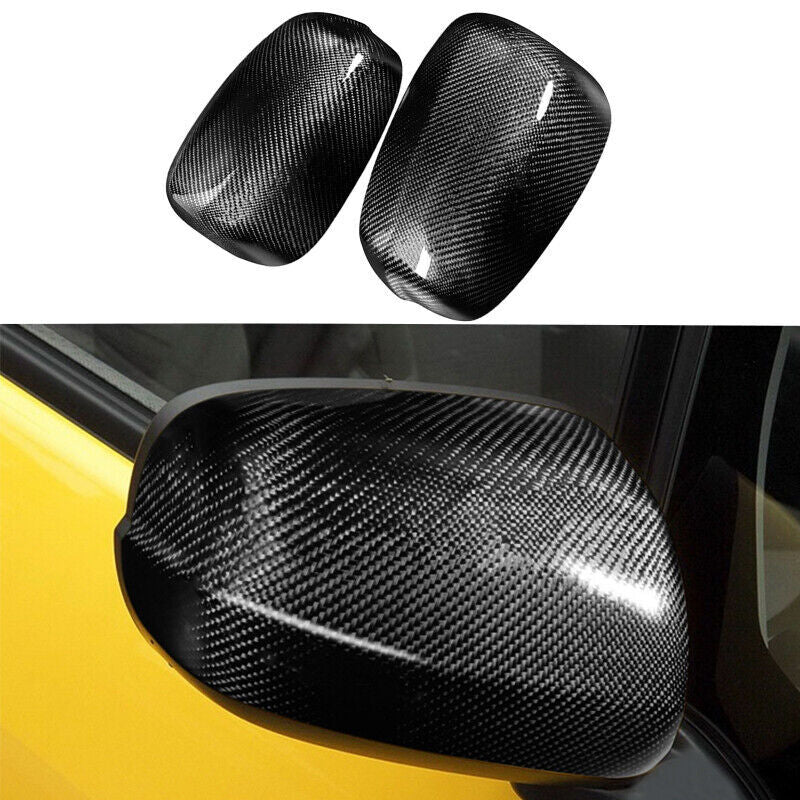 Pair Real Carbon Fiber Car Side Mirror Cover Caps Fit for Honda 2008-2013 2PCS