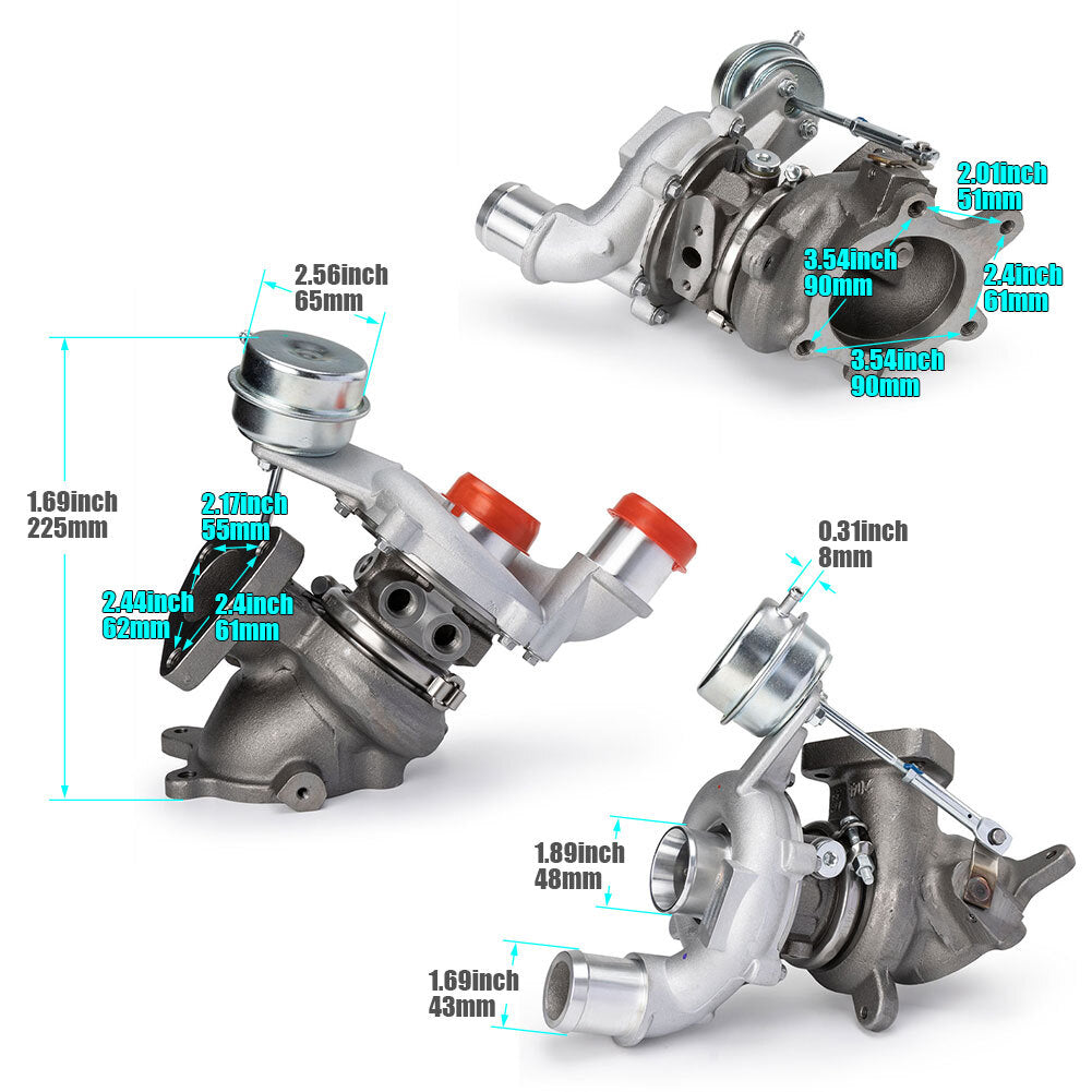 NEW RH+LH Turbo Turbocharger AA5E9G438GD Set for LINCOLN MKT for FORD FLEX TAURUS
