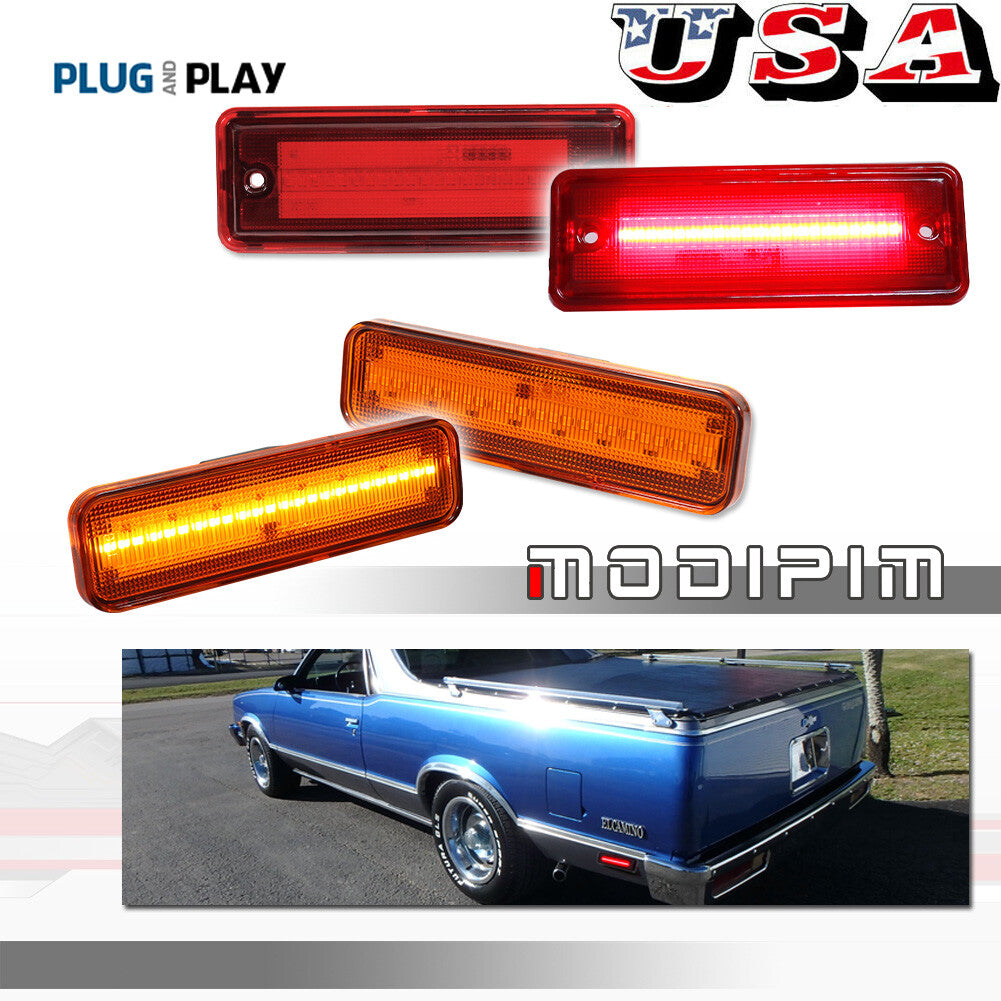 [PLUG PLAY] Front and rear LED side marker lights suitable for 78-87 El Camino Caballero