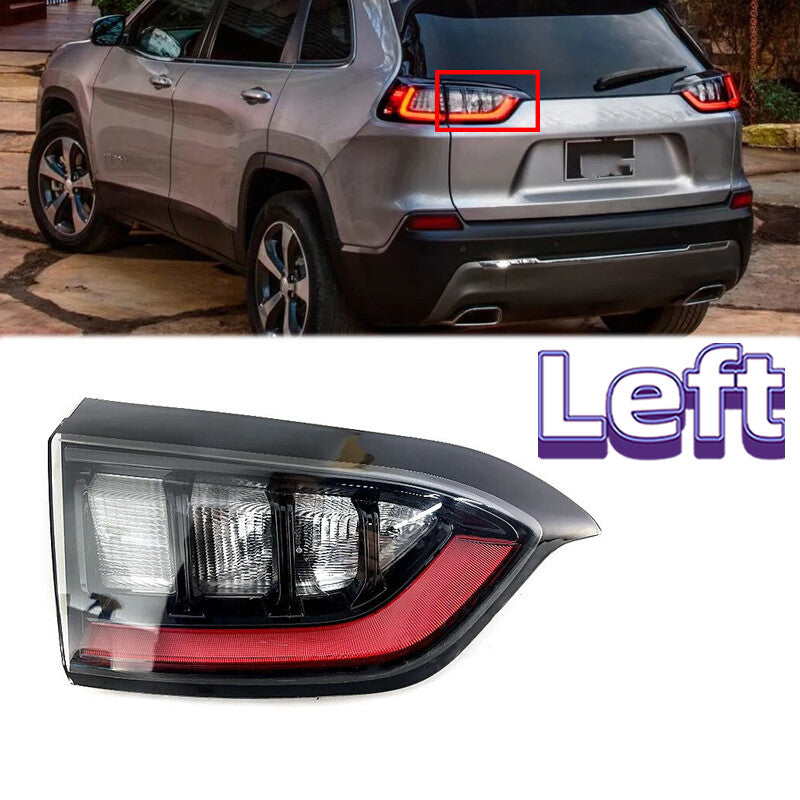 Left for Jeep Cherokee 2019 2020 2021 LED Inner Rear Tail Light Brake Stop Lamp