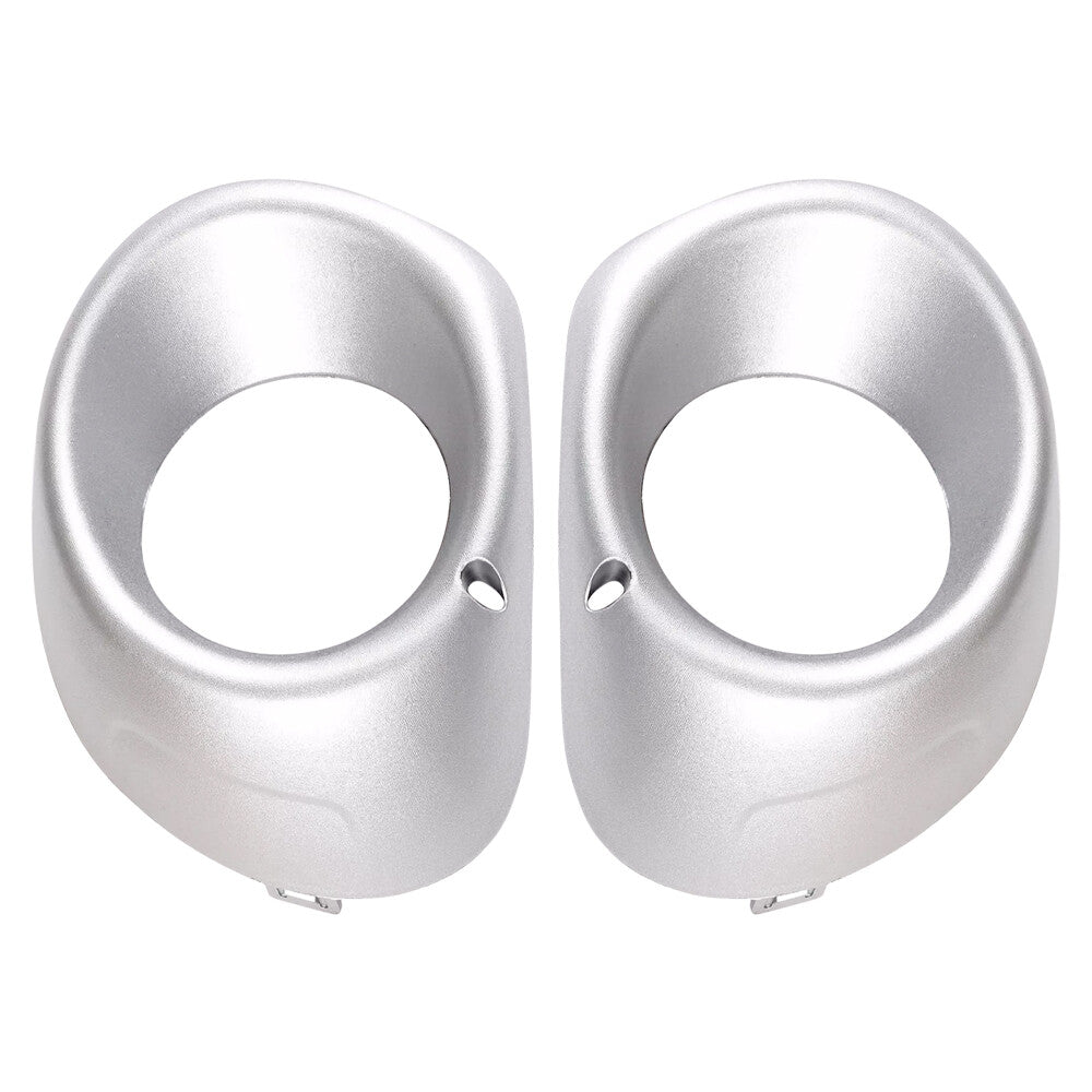 2Pcs for Outlander 2013-2015 Front Left+Right Side Bumper Foglight Cover Silver
