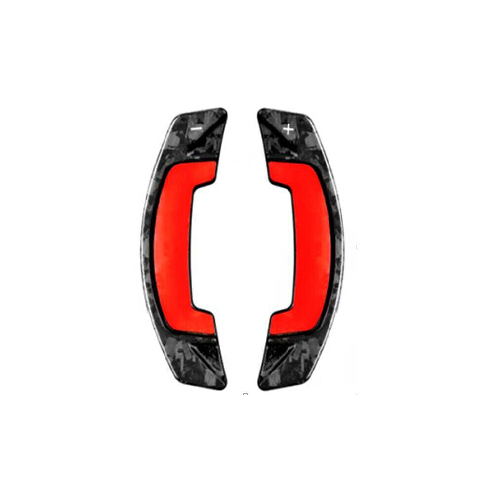For LR for Range Rover 2021-23 Forged Carbon Steering Wheel Paddle Shifter Cover 2x
