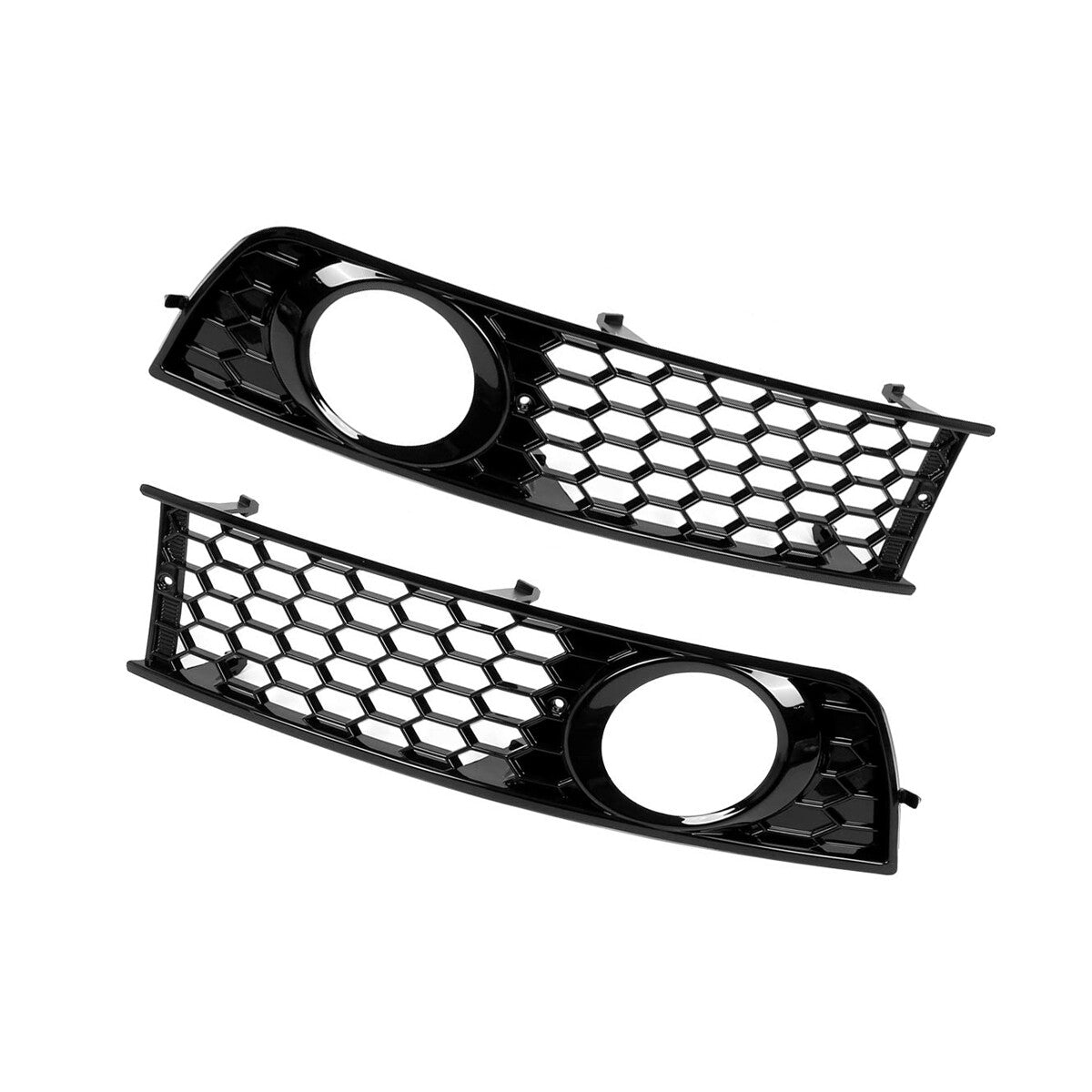 3-piece front lower grille + fog light grille trim set suitable for 2002-05 for Audi A4 B6 sedans - protective cover