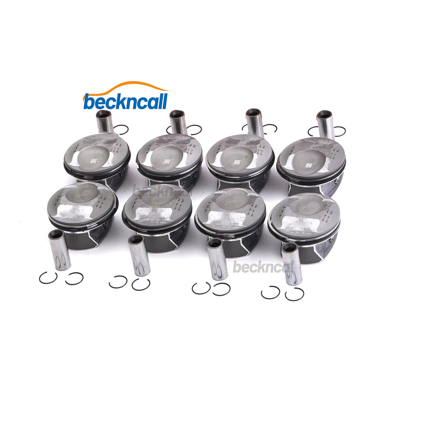8x Pistons  Rings Kit 94810304825 for Cayenne for Panamera S GTS 957 970 4.8L V8