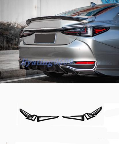 Suitable for Lexus for ES 250 300h 350 2019 - 23 Black Rear Fog Light and Taillight Cover Trim (4 Pieces)