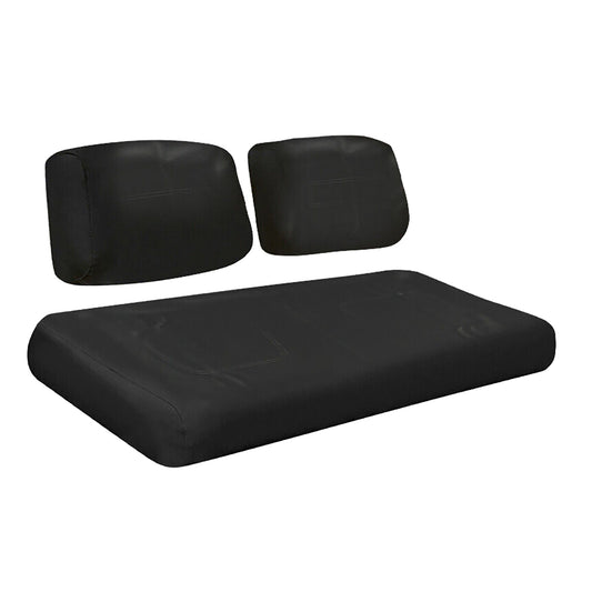 3 Front for Seat Cover Parts For Club Car for DS 1982-2000.5 for Golf Carts Black Leather