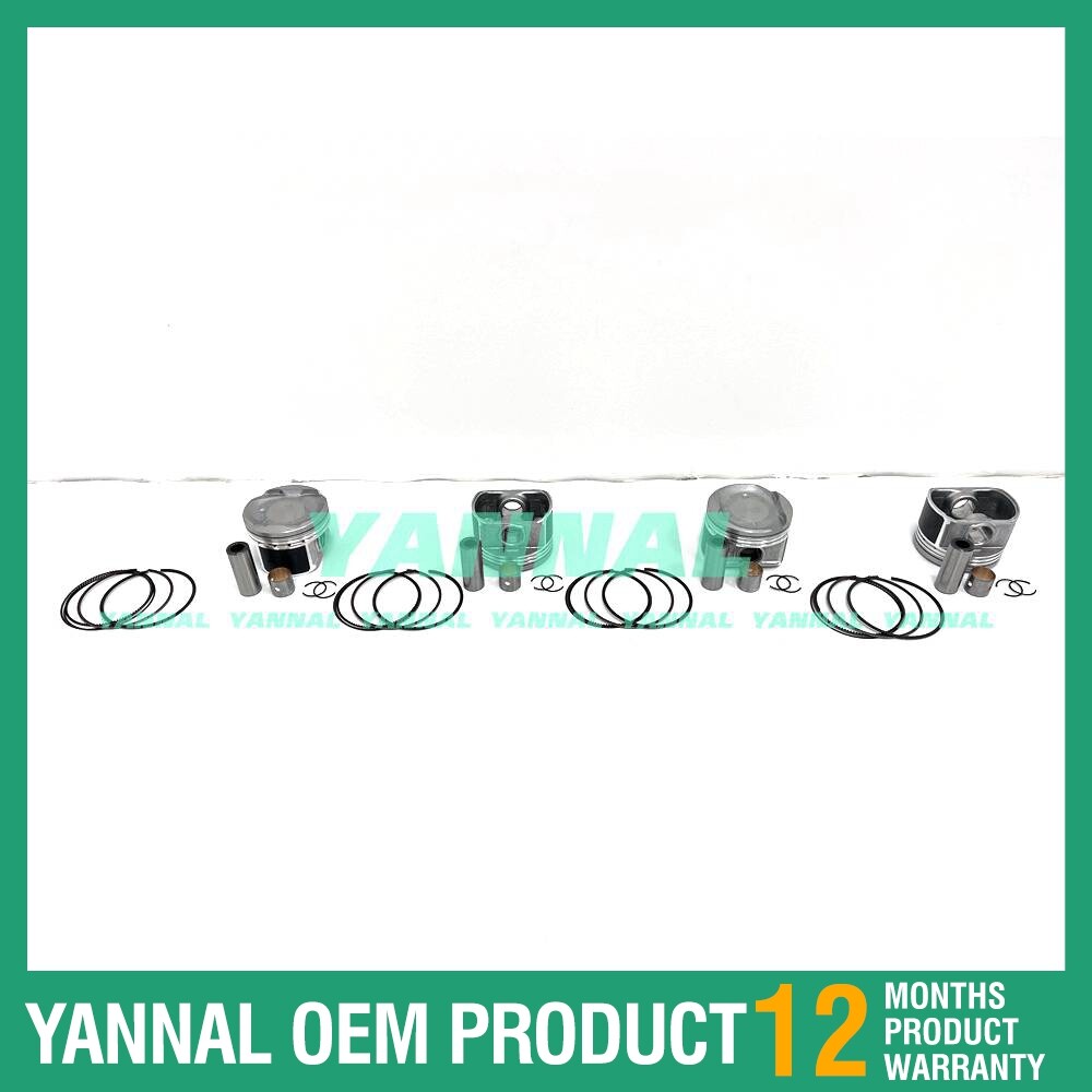 Cylinder piston kit with piston rings for Toyota 1AZ engine parts