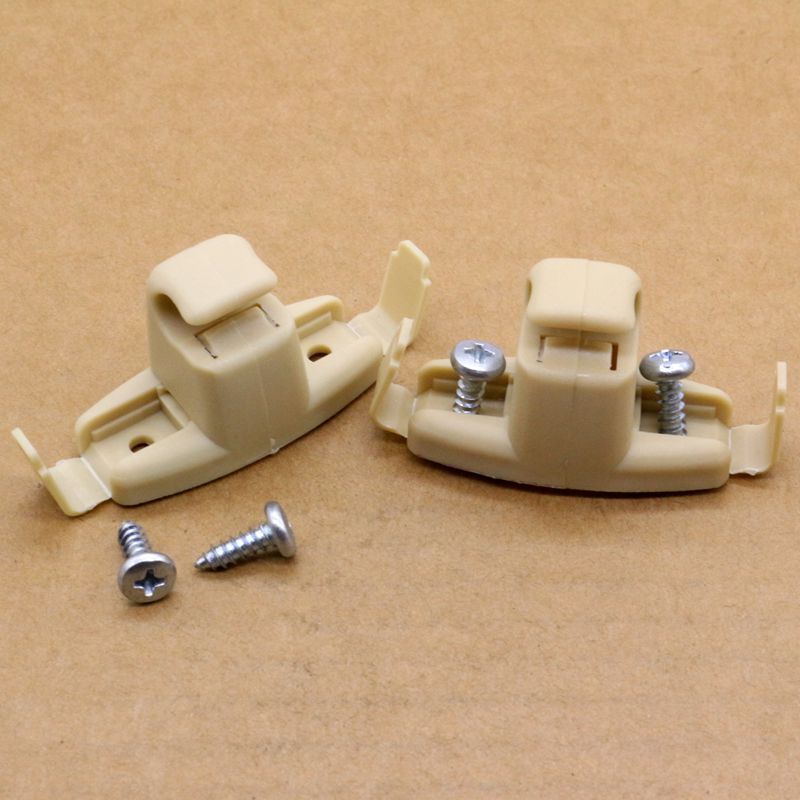 2-pack beige sun visor clips for BMW E46 323i 323Ci 325i 325xi M3 330Ci