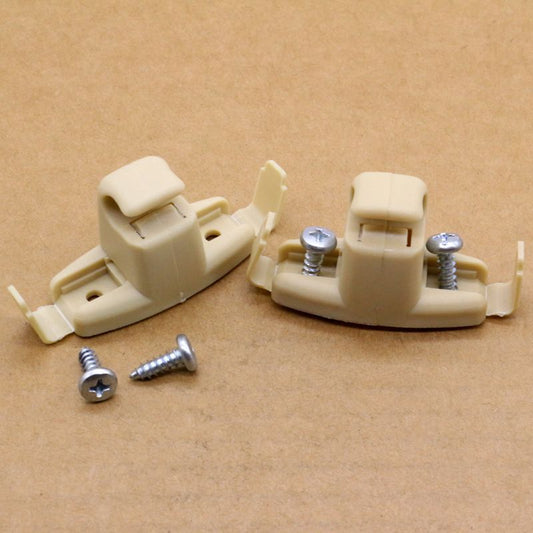 2-pack beige sun visor clips for BMW E46 323i 323Ci 325i 325xi M3 330Ci
