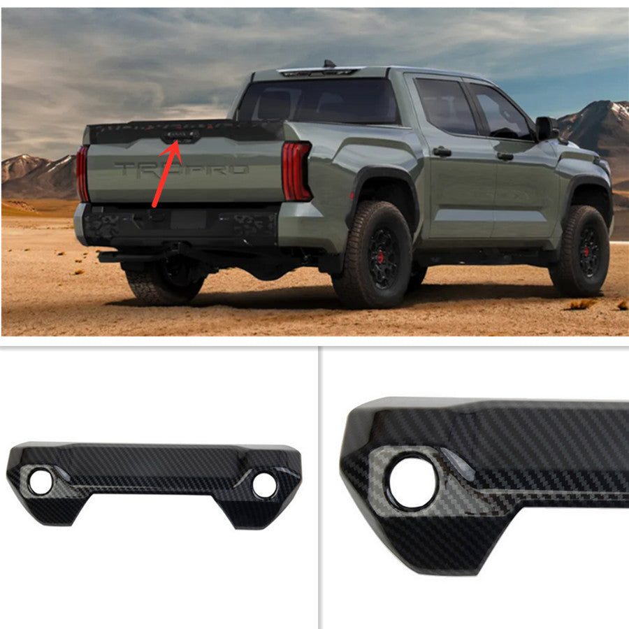 Carbon fiber rear door handle cover trim suitable for Toyota Tenderra 2022 2023