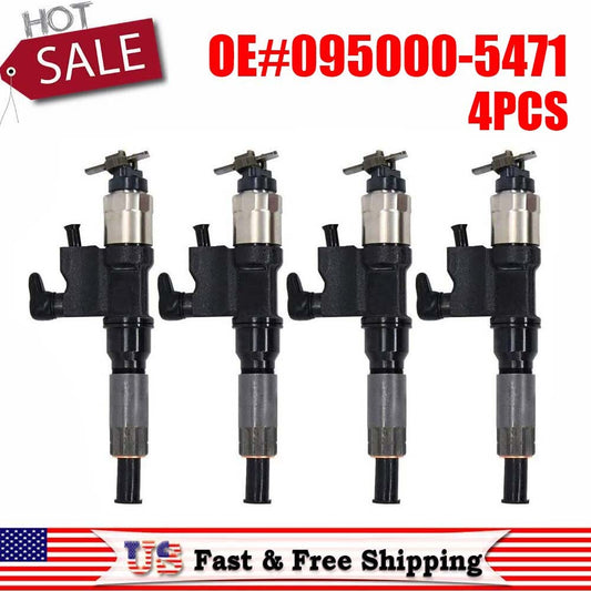4PCS Fuel Injector 095000-5471 New for Isuzu NPR NPR-HD 4HK1 Diesel 2001-2007 02